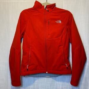 The North Face Womens Full Zip Apex Bionic Coral Soft Shell Jacket Size Small